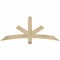 Ekena Millwork Alberta Rough Sawn Timber Gable Bracket, Douglas Fir, 60"W x 25"H x 2"D x 4"F, 10/12 Pitch GBW060X25X0204ALB00RDF - alternate 1